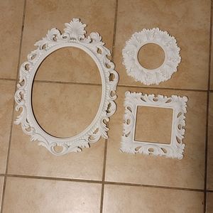 Hobby Lobby White Wall Frames Decorative 3 pieces
